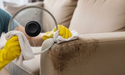 Utilizei a tampa da panela para limpar meu sofá e nunca mais tive problemas com sujeira no estofado