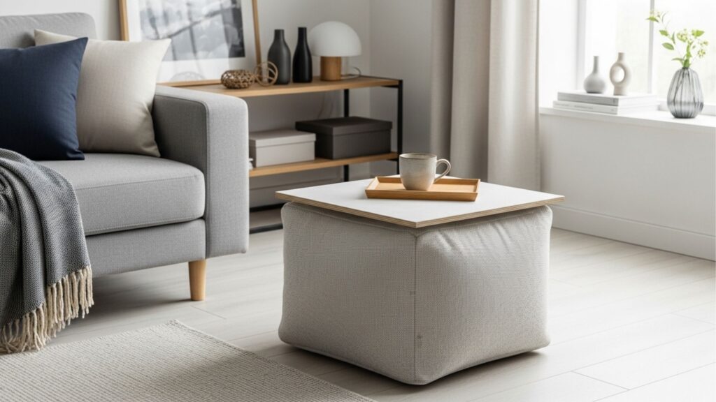 Adeus mesas de centro! O design minimalista que está transformando salas e ganhando espaço nas casas modernas