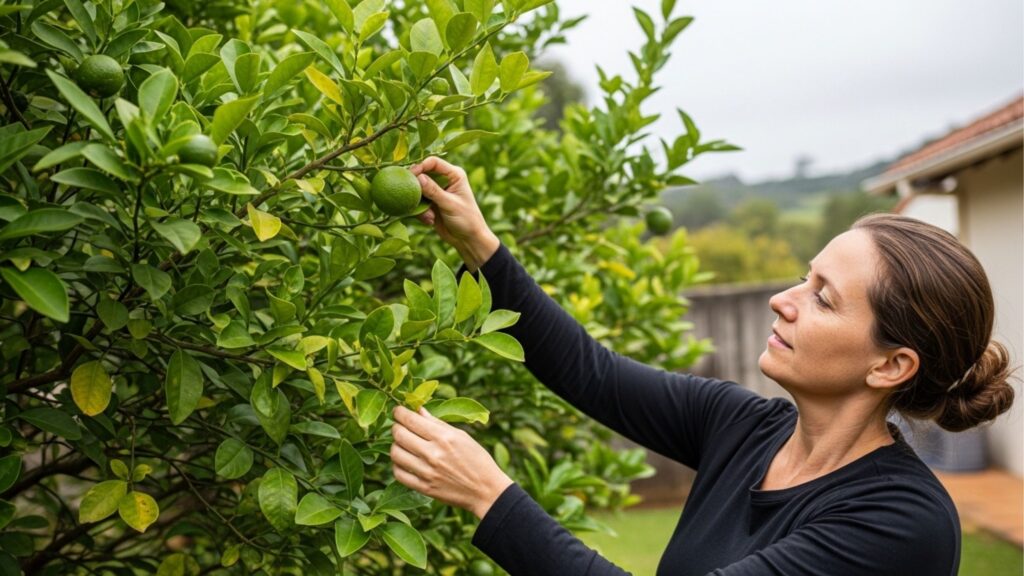 Como cuidar do pé de limão durante o outono