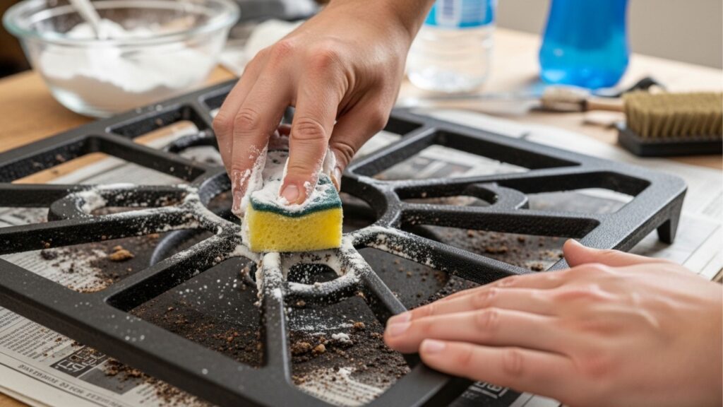 "Deixe com aparência de novo sem complicações", este é o segredo para limpar grelhas de ferro engorduradas do fogão