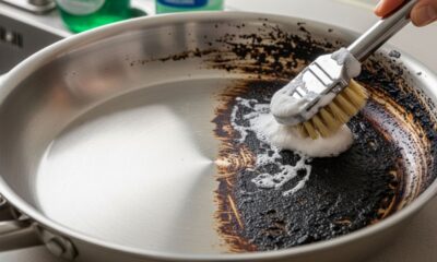Como limpar o fundo queimado das panelas de forma eficiente usando apenas um ingrediente
