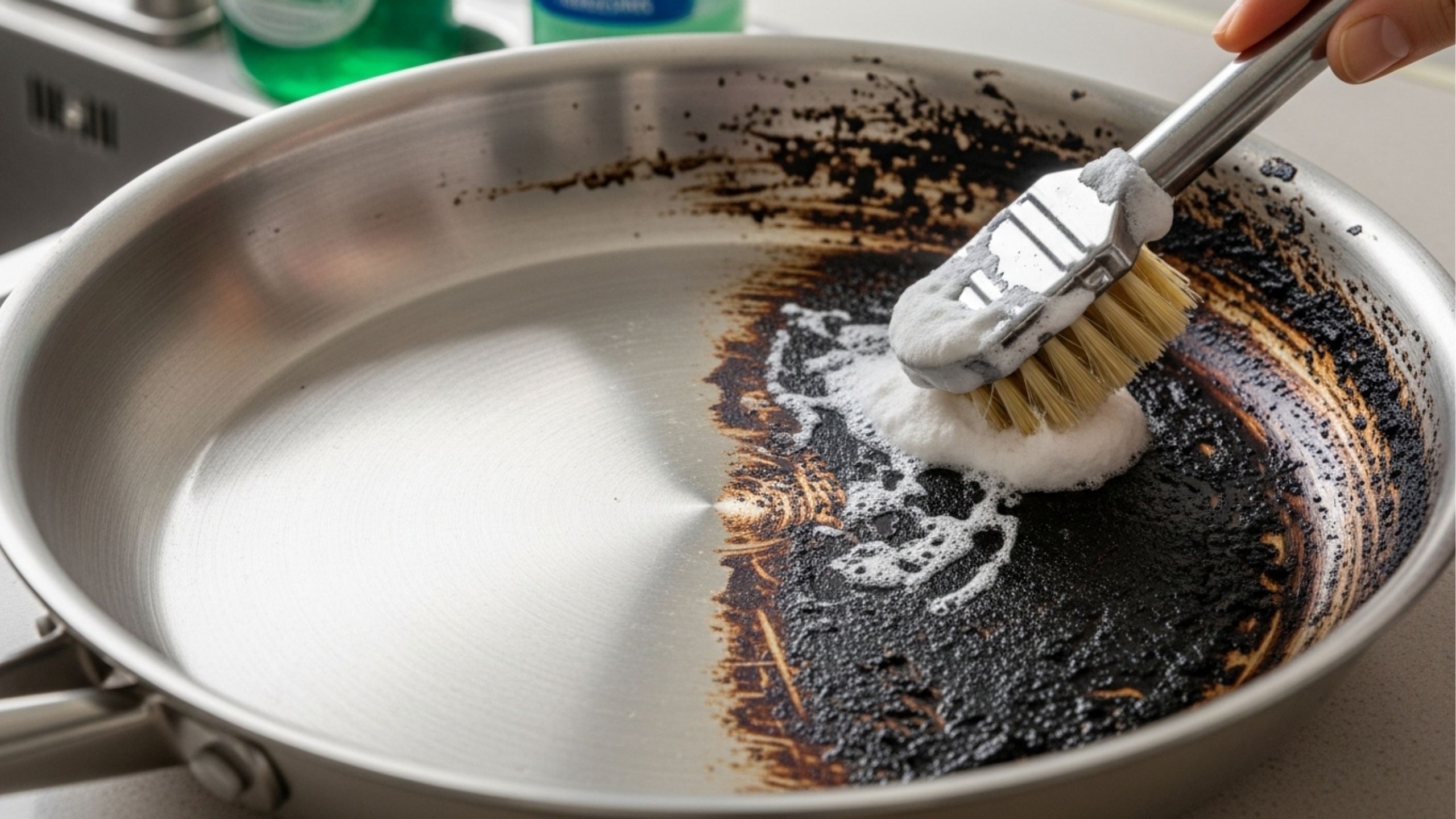 Como limpar o fundo queimado das panelas de forma eficiente usando apenas um ingrediente