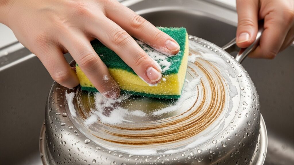 Como limpar o fundo queimado das panelas de forma eficiente usando apenas um ingrediente