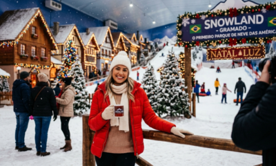 Essa cidade atraí 6 milhões de turistas por ano com o Natal Luz e o primeiro parque de neve das Américas