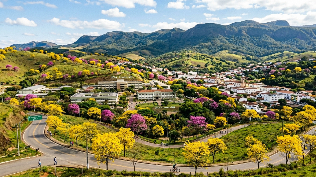 A terra dos ipês e das escolas chama atenção pela beleza rara em Minas Gerais