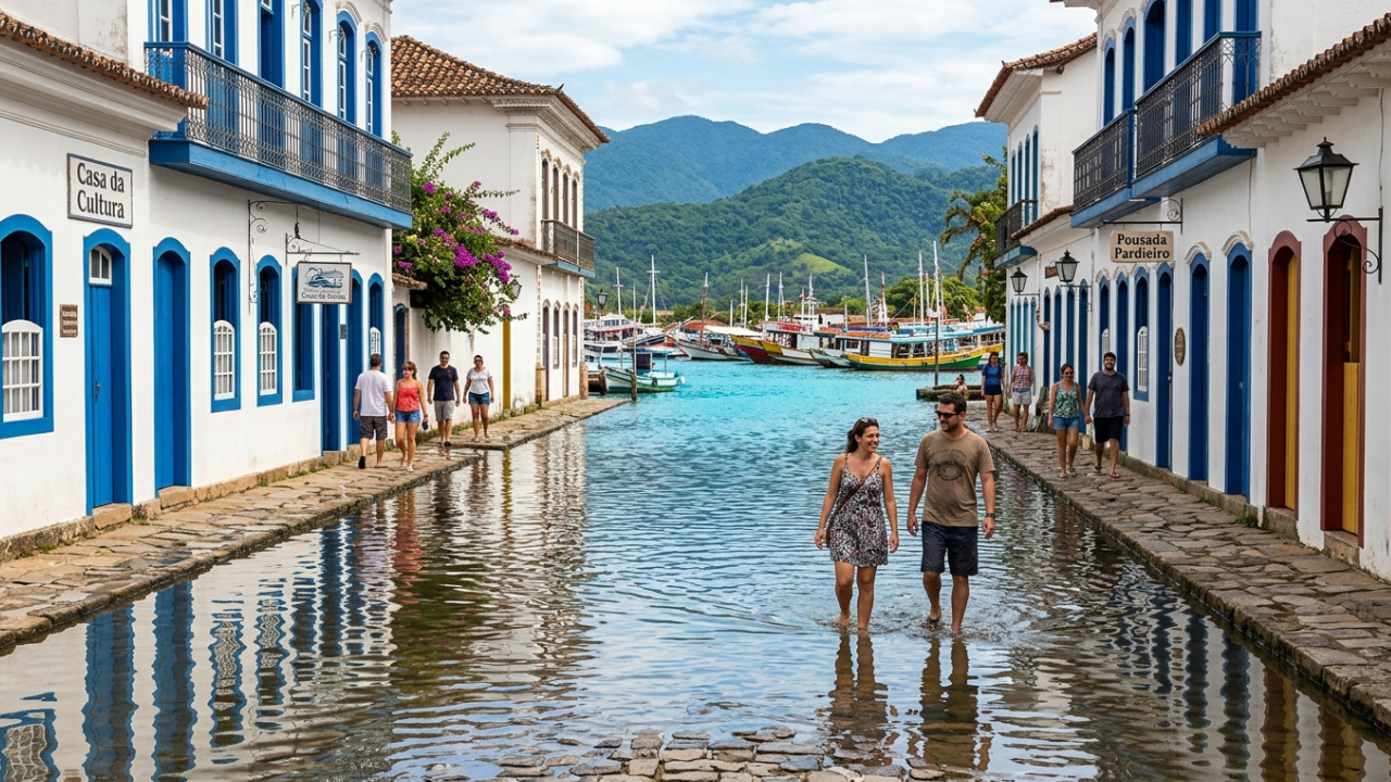 A cidade onde o mar invade de propósito para limpar as ruas conquista com seu patrimônio histórico no Brasil