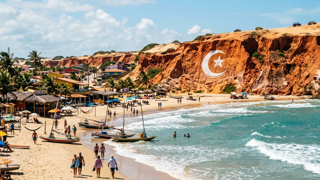 A vila do Nordeste que chamou atenção do mundo com suas falésias vermelhas e filmes franceses