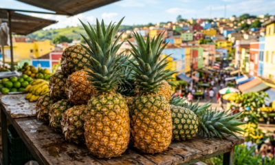 A "Capital do Abacaxi" colhe 9 milhões de frutos com 24% da produção de Minas Gerais inteira e atraí moradores pela qualidade de vida