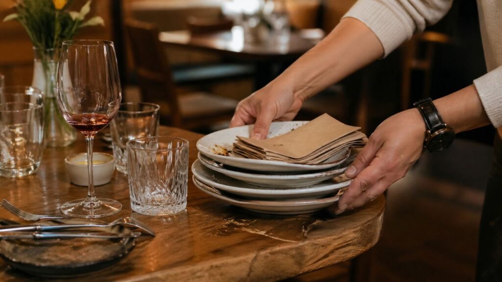 De acordo com a psicologia, pessoas que ajudam garçons a limpar as mesas demonstram empatia e consciência social