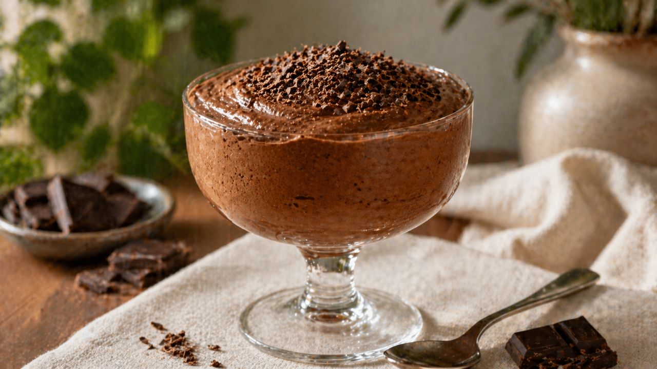 Mousse fácil com 3 ingredientes: sem leite condensado, creme de leite e ovo que fica pronto em minutos