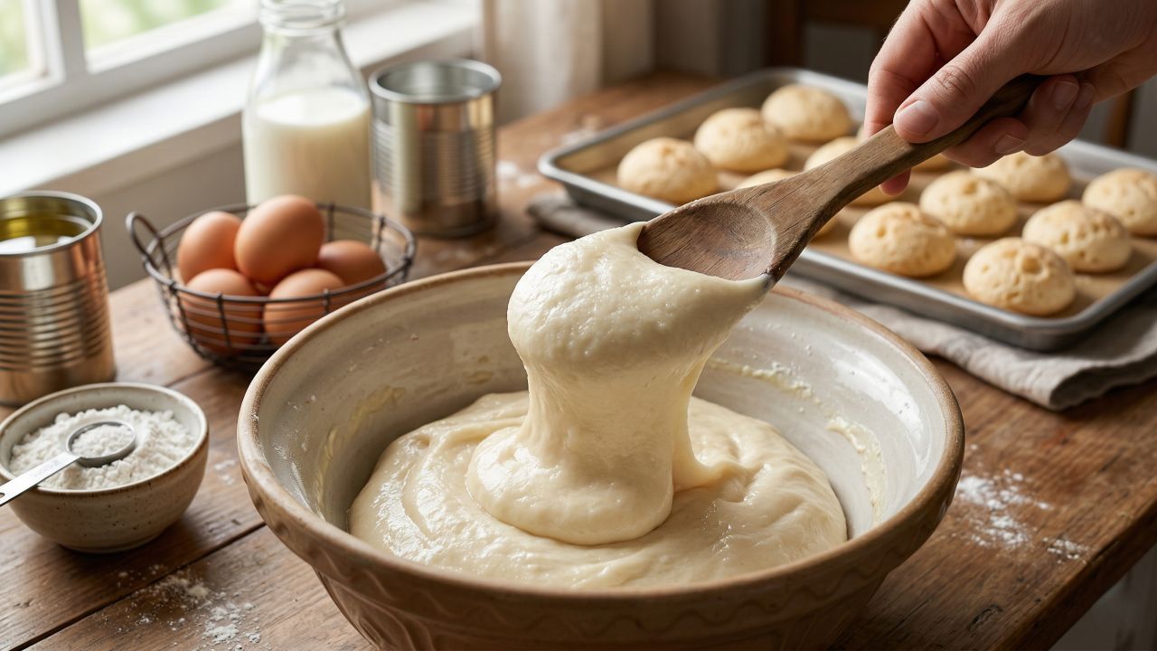 Escalde a massa do jeito certo e prepare um biscoito de polvilho crocante que rende 40 unidades