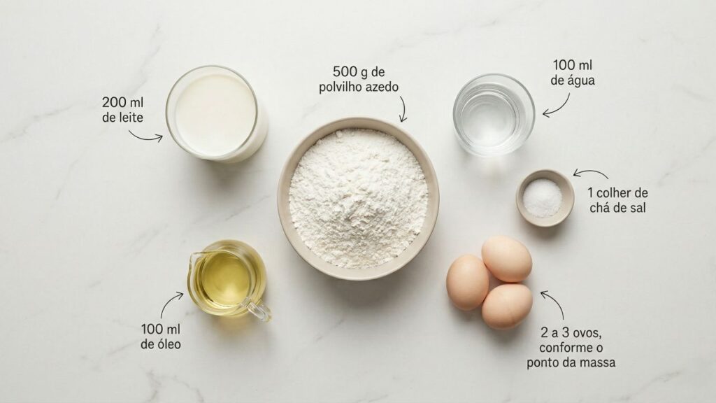 Escalde a massa do jeito certo e prepare um biscoito de polvilho crocante que rende 40 unidades