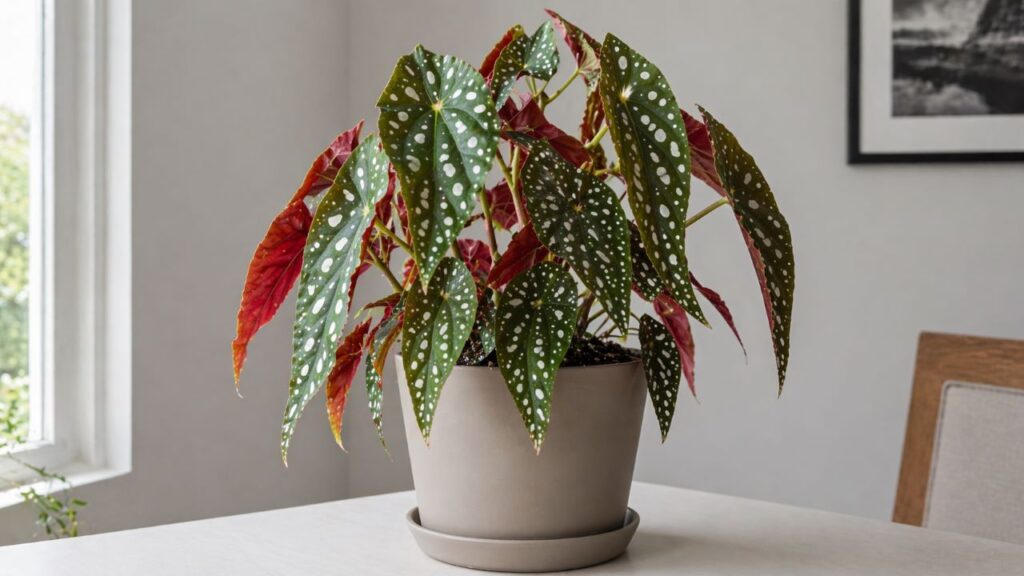 Begônia maculata cria um visual que chama atenção e valoriza qualquer ambiente