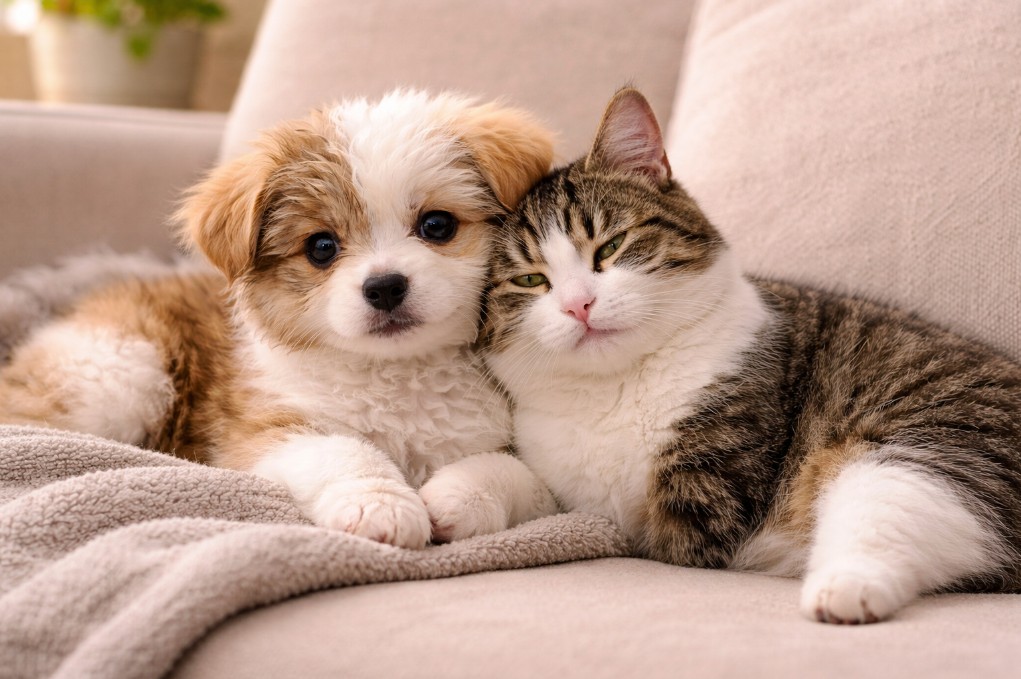 Esse filhote de três pernas encontrou um gatinho igual a ele e imediatamente se sentiu menos sozinho