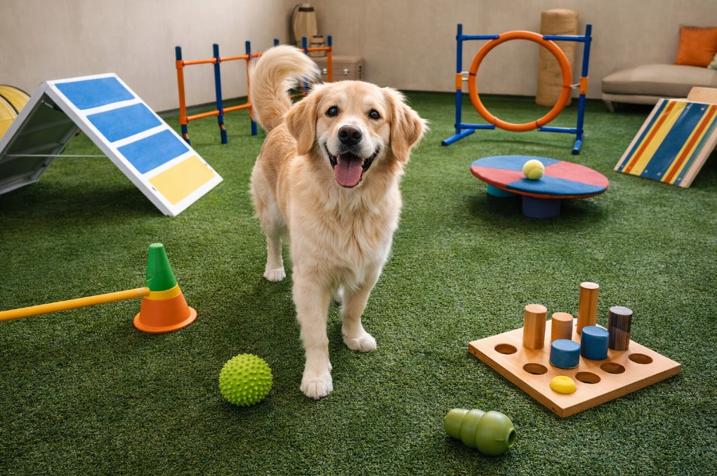 Esse cão ferido não pode mais andar até o parque, então sua dona trouxe o parque até ele