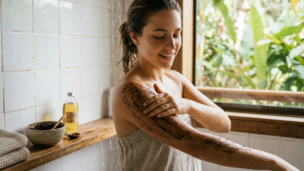 O truque com café da cozinha que muita gente usa para deixar a pele mais lisa e agradável ao toque