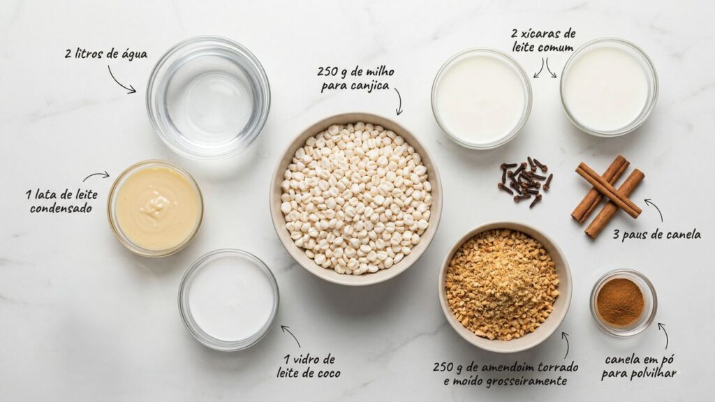 Misture leite condensado, leite de coco e amendoim e faça uma canjica cremosa perfeita para servir em dias frios