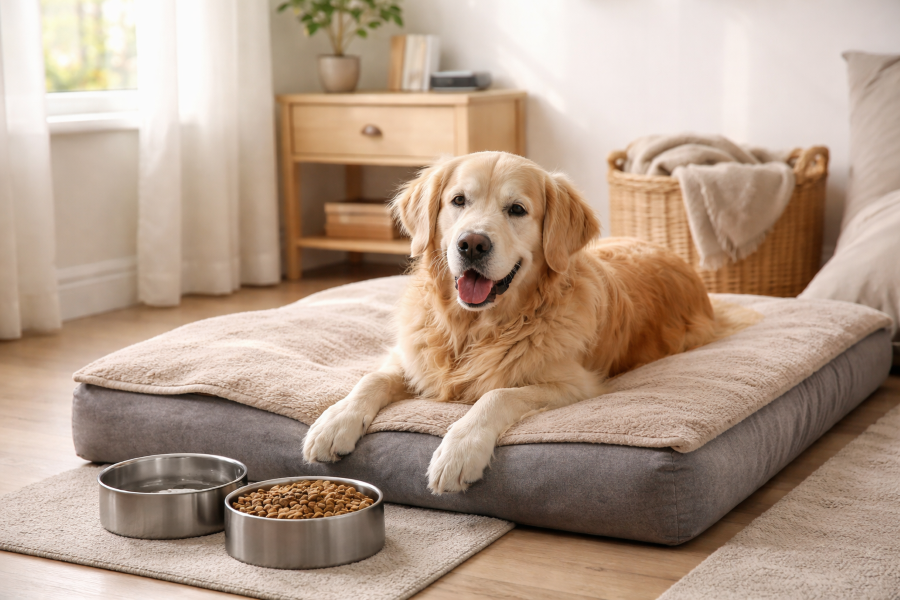 Sydney mostra na prática como o cuidado com cão idoso transforma a rotina da família