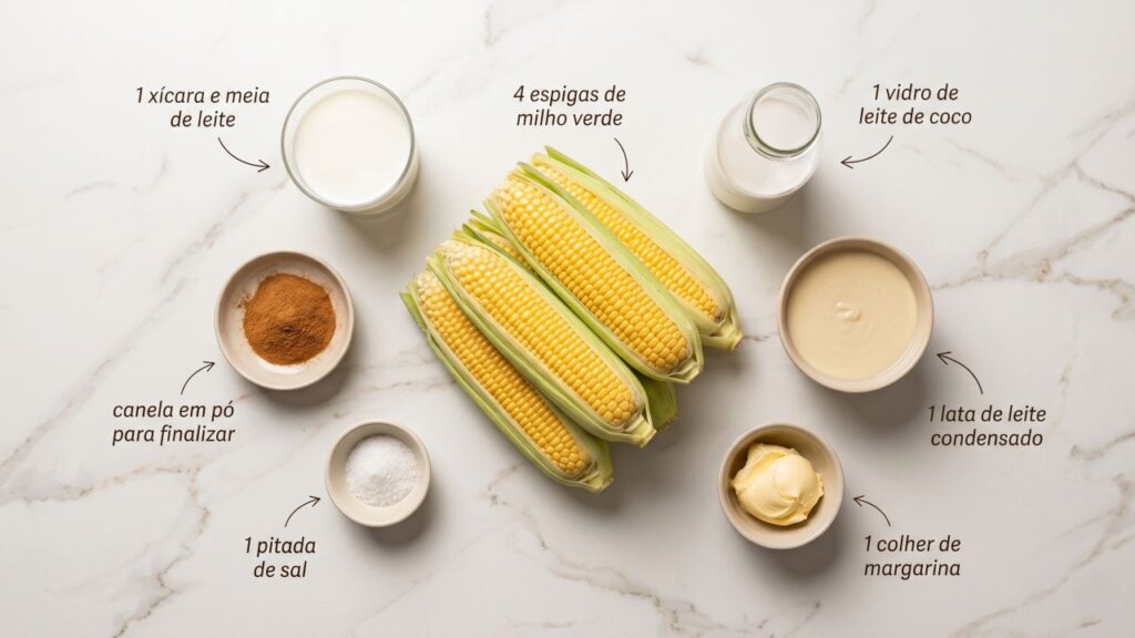 Misture milho verde, leite de coco e leite condensado e faça um curau cremoso para servir bem gelado