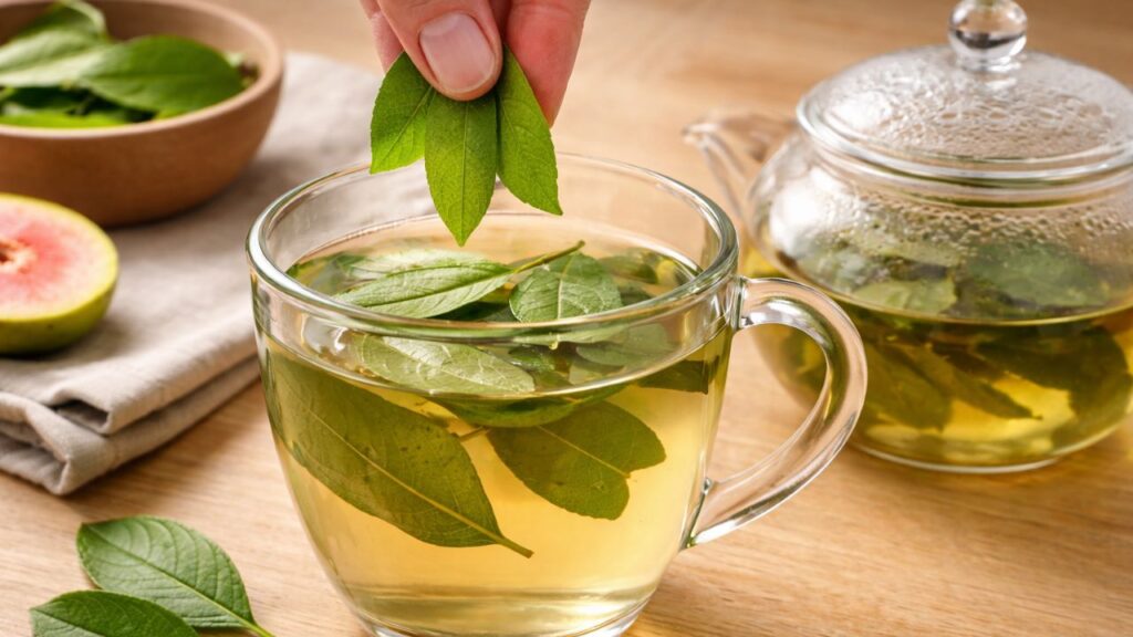 Benefícios do chá de folha de goiaba e o que pouca gente sabe sobre o uso no dia a dia