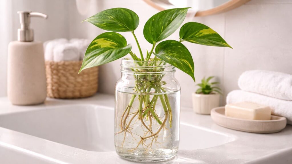 Esta espécie resistente de planta para banheiro que sobrevive até nos ambientes mais escuros com facilidade