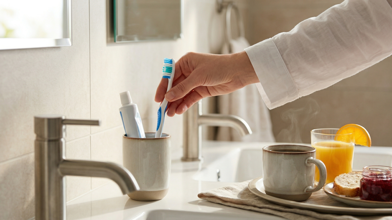 Escovar os dentes antes ou depois do café da manhã? A recomendação dos dentistas é clara