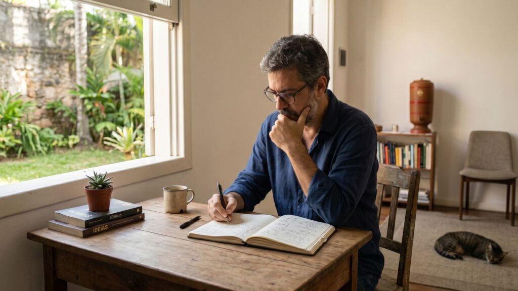 Citação de Albert Einstein: "A monotonia e a solidão de uma vida tranquila estimulam a mente criativa."