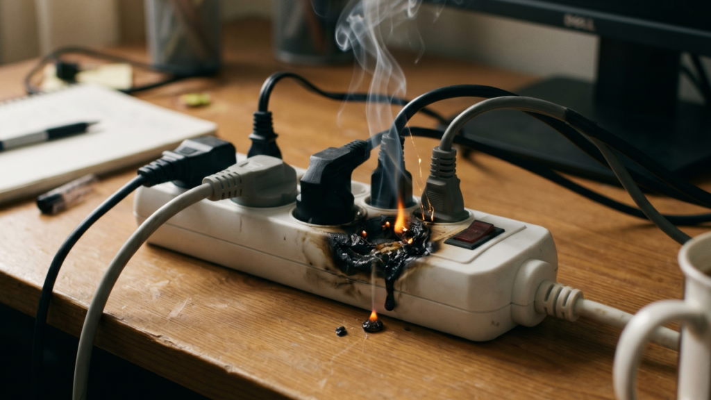 Nem todo eletrodoméstico pode ir na extensão e essa confusão doméstica pode custar caro muito rápido