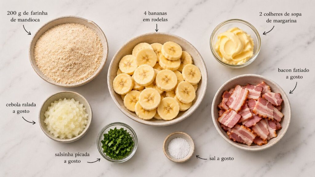 Toda vez que essa farofa de banana ia para a mesa, o cheiro bom tomava conta da cozinha inteira