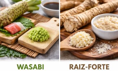 Wasabi x raiz-forte: entenda por que eles parecem iguais, mas são bem diferentes
