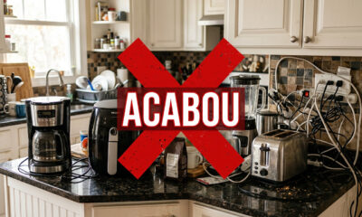 Adeus aos eletrodomésticos na bancada: nova tendência elimina bagunça da bancada e transforma a cozinha em um espaço mais elegante