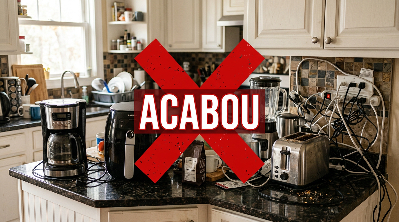 Adeus aos eletrodomésticos na bancada: nova tendência elimina bagunça da bancada e transforma a cozinha em um espaço mais elegante