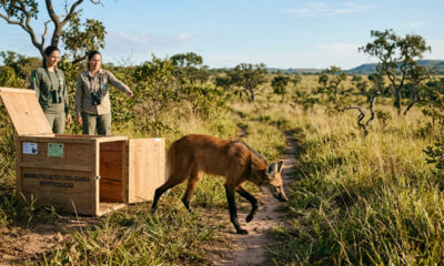 Animais raros criados como bichos de estimação aprendem a viver na natureza