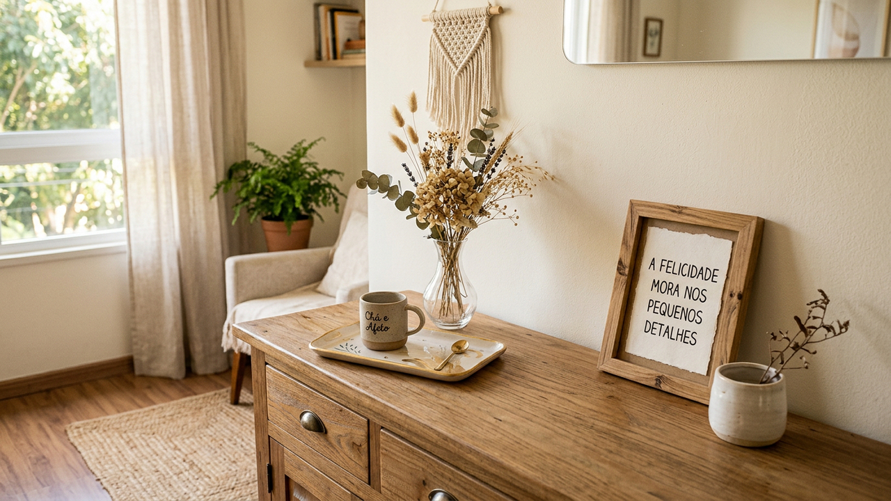Como fazer uma decoração artesanal delicada para renovar cantinhos esquecidos da casa