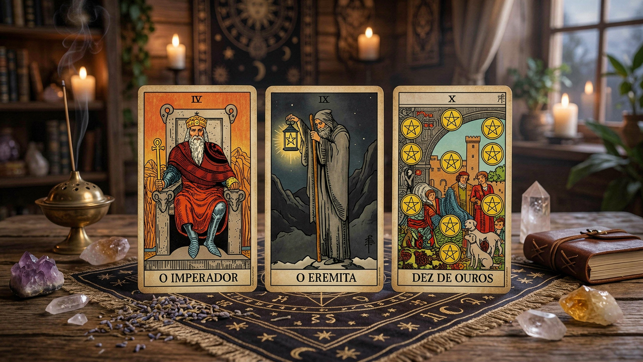 Cartas do tarot que indicam crescimento lento, seguro e construído com consistência