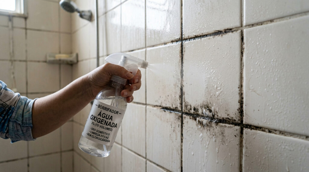 Experimente borrifar 'essa água' no mofo do azulejo do banheiro"… remove a sujeira com mais eficácia do que água sanitária