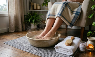 Adeus sensação de pernas pesadas: o hábito noturno com água morna e sal que ajuda a relaxar