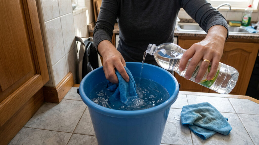 Vinagre substitui produtos caros e melhora o brilho do chão