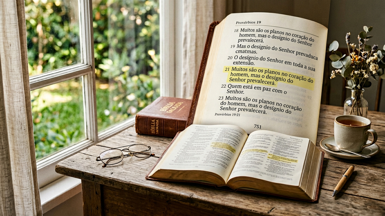 Provérbios 19:21: “Mesmo sem ver tudo, Deus continua guiando cada passo com cuidado”