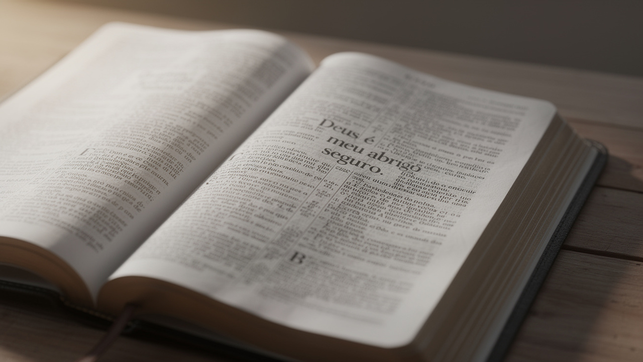 Salmos 61:3: “Deus é abrigo seguro quando o coração se sente fraco e sem direção”