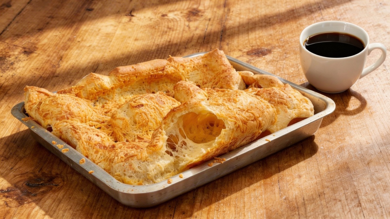 Esse biscoito de polvilho da minha vó cresce em 15 minutos, perfeito para servir com café fresco