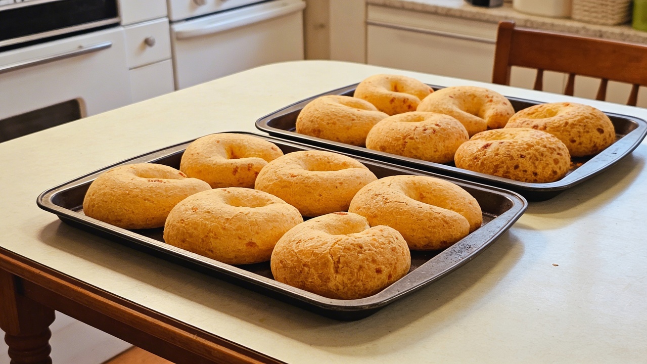 Coloque polvilho, queijo e ovos na tigela e faça um biscoito de queijo caseiro pronto rapidinho
