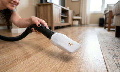 Colocar uma meia no aspirador parece estranho, mas esse truque salva peças pequenas em segundos