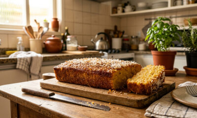 Esse bolo de mandioca com coco fica macio, úmido e perfeito para o lanche ou café da manhã