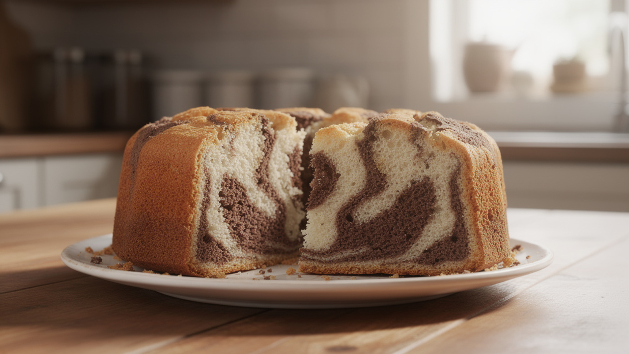 Adicione 2 colheres de chocolate em pó na massa e até o bolo mais simples ficará mais bonito e saboroso
