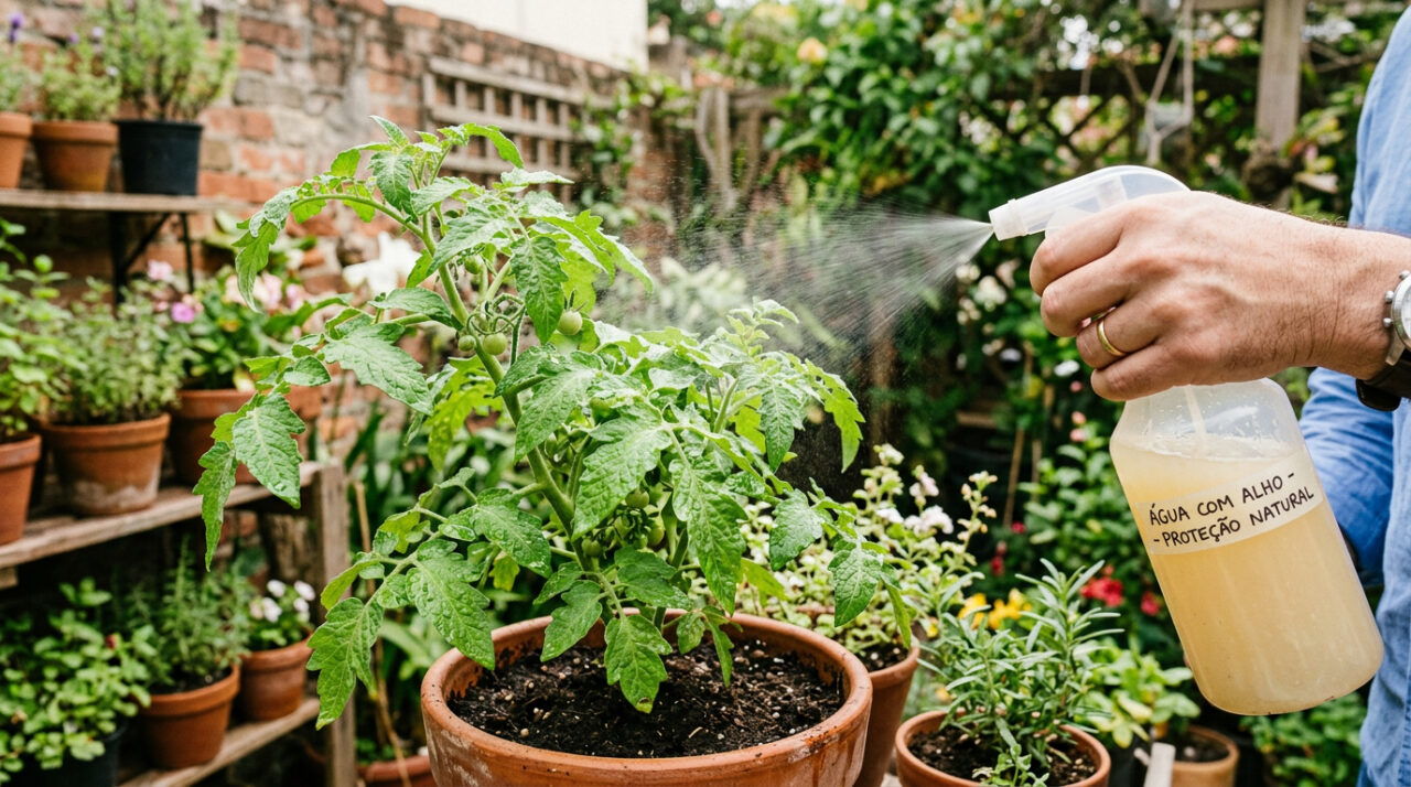 Borrifar água com alho nas plantas do jardim e nos vasos: para que serve e por que é recomendado