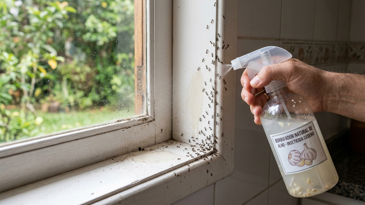 Ferver uma cabeça inteira de alho pode afastar formigas de casa mais rápido do que muita gente imagina