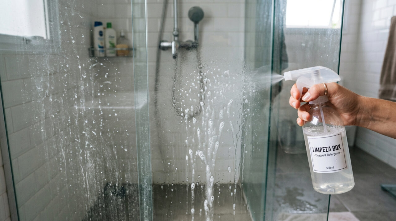 Borrifar vinagre com detergente no box do banheiro: para que serve e por que é recomendado