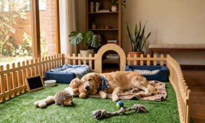 Esse cão ferido não pode mais andar até o parque, então sua dona trouxe o parque até ele