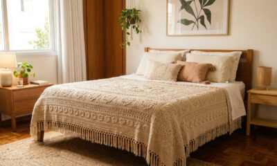 Transforme seu quarto com estes jogos de cama em crochê luxuosos